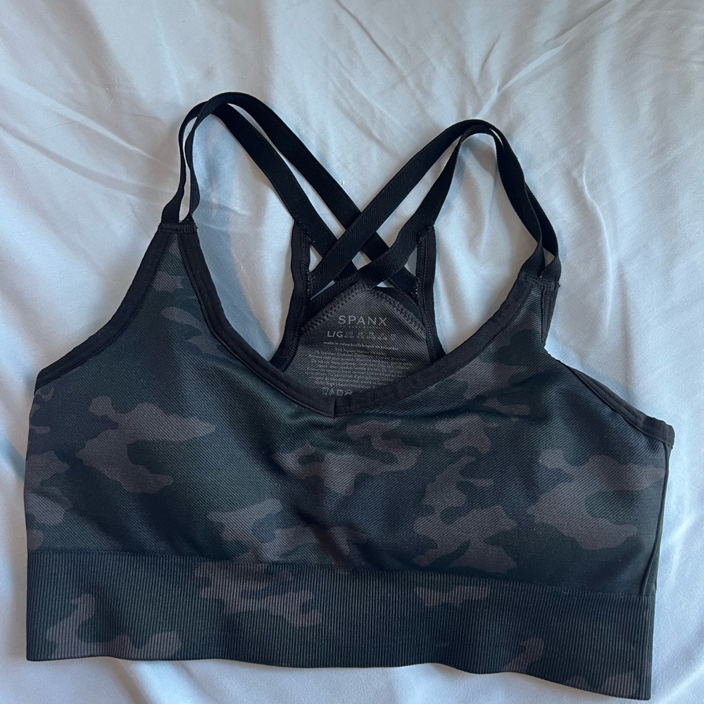 Like new Spanx camo sports bra